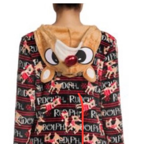 Rudolph Super Minky Union Suit, (X-Small) Black - Picture 6 of 6